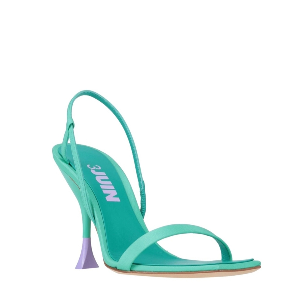 RRP €290 3JUIN  Sandal Shoes US9 UK6 EU39 Turquoise Made in Italy